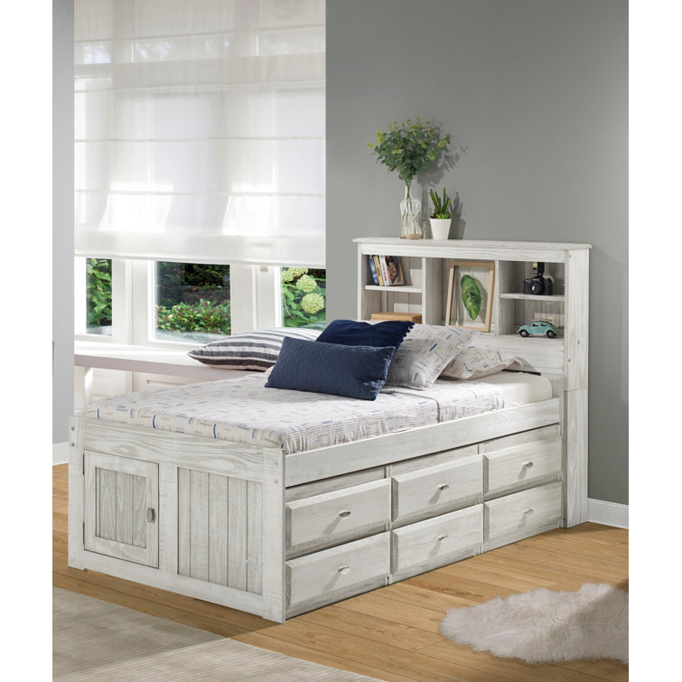 Viv + Rae Giancola Twin 6 Drawer Solid Wood Mate's & Captain's Bed with